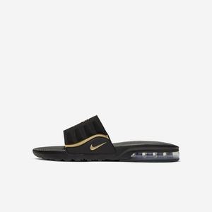 Claquette Nike Air Max Camden Noir 6913-428 Black/Metallic Gold Femme | TAZ-51896368